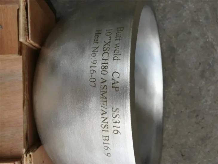 A403 Wp316/316L сварки встык колпачки, Ss316L стальные заглушки, крышки