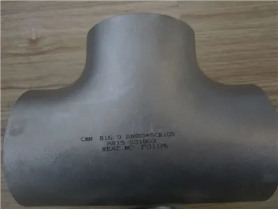 A815 S31803/S32750 тройник фитинги трубы из нержавеющей стали для двусторонней печати, равного тройник, сокращение тройник (колено, редуктора, крышку, изгиб, короткий конец)